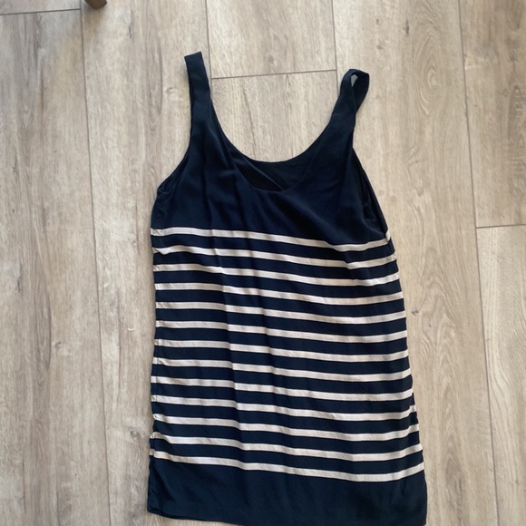 ❌SOLD❌ Joie dress shirt size Medium color black with white stripes - Picture 5 of 8